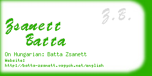 zsanett batta business card